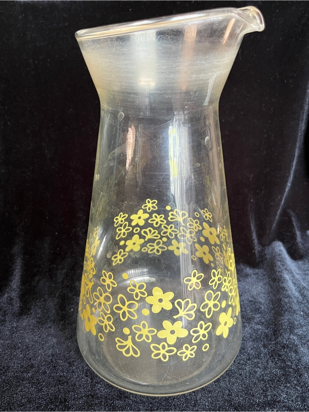 Vintage PYREX Crazy Daisy Spring Blossom Juice Carafe NO LID - Picture 2 of 8